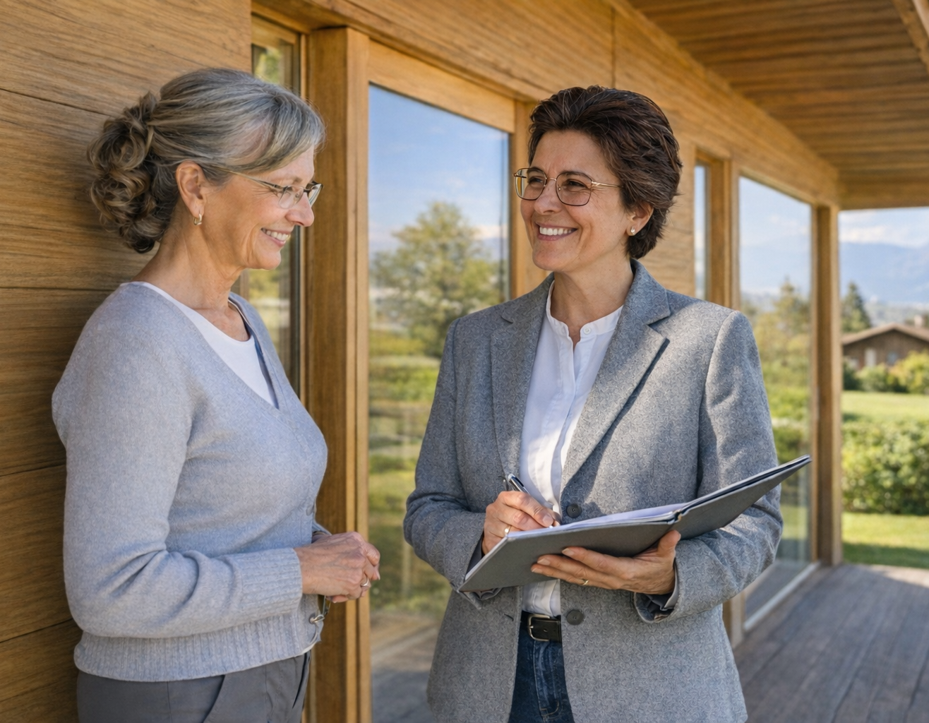Expert immobilier en visite de bien en Haute-Savoie