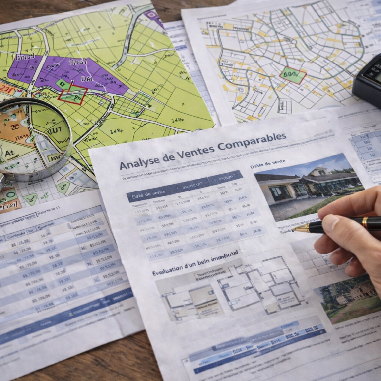 Analyse de ventes comparables et étude du marché immobilier local